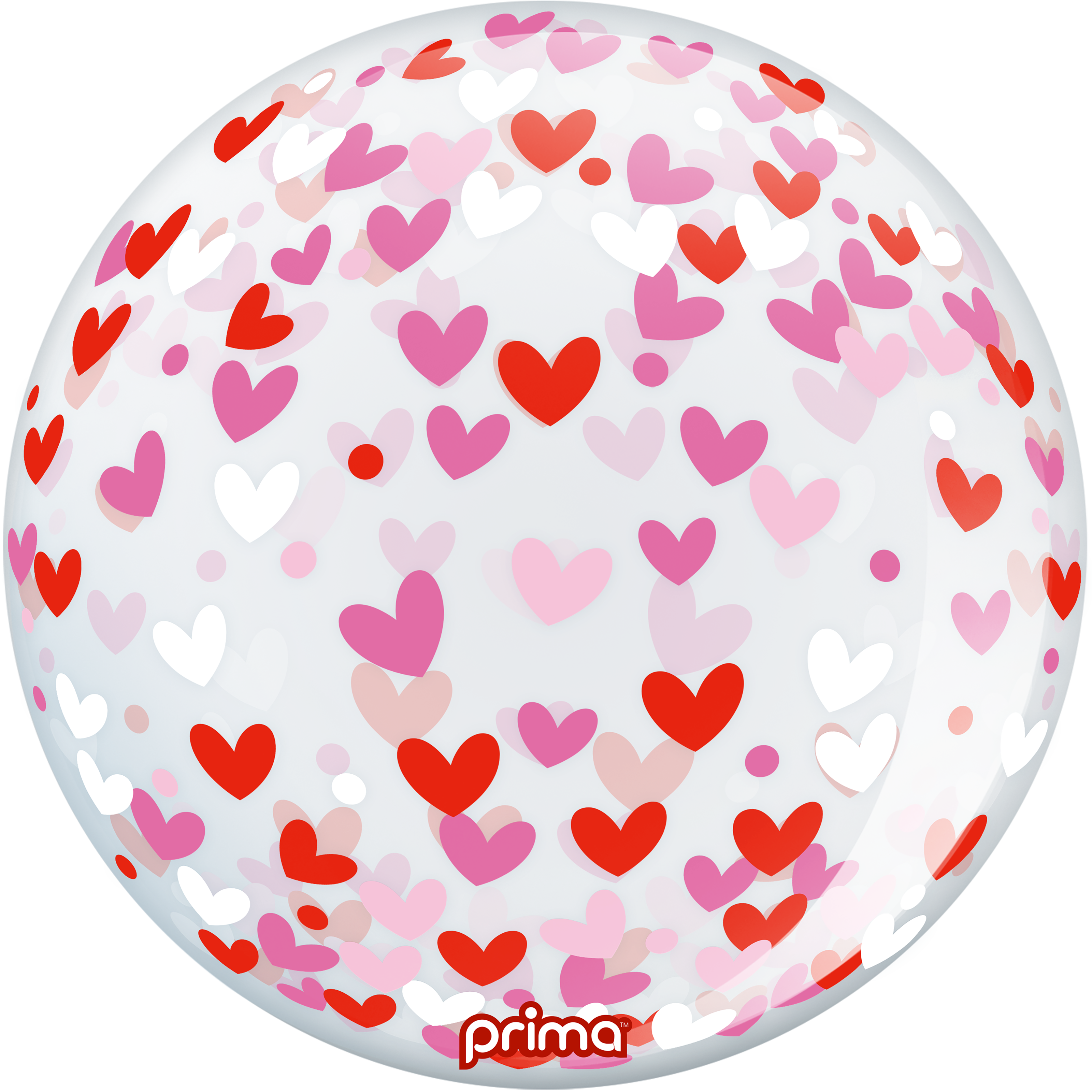 PRIMA 20” Confetti Hearts Sphere